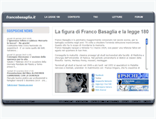 Tablet Screenshot of francobasaglia.it